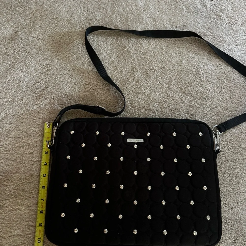 Rebecca Minkoff Black Quilted Computer Bag